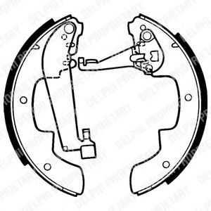 DELPHI LS1299 Тормозные колодоки 