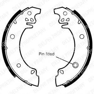 DELPHI LS1303 Тормозные колодоки 