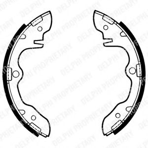 DELPHI LS1304 Тормозные колодоки 