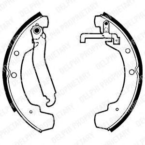 DELPHI LS1305 Тормозные колодоки 