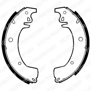 DELPHI LS1306 Тормозные колодоки 