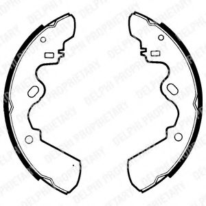 DELPHI LS1310 Тормозные колодоки 