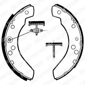 DELPHI LS1311 Тормозные колодоки 