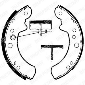 DELPHI LS1313 Тормозные колодоки 