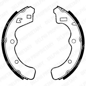 DELPHI LS1316 Тормозные колодоки 