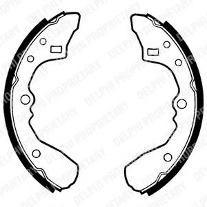 DELPHI LS1324 Тормозные колодоки для MAZDA 323 III (Мазда 323 3) DELPHI LS1324 Тормозные колодоки для MAZDA 323 III (Мазда 323 3)