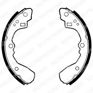 DELPHI LS1326 Тормозные колодоки для MAZDA 626 II (Мазда 626 2) DELPHI LS1326 Тормозные колодоки для MAZDA 626 II (Мазда 626 2)