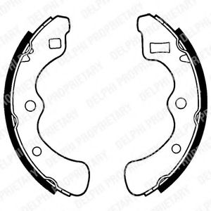 DELPHI LS1351 Тормозные колодоки 