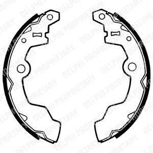 DELPHI LS1352 Тормозные колодоки для SUBARU (Субару) DELPHI LS1352 Тормозные колодоки для SUBARU (Субару)