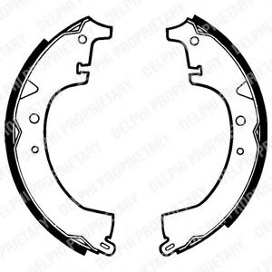 DELPHI LS1353 Тормозные колодоки 