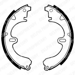 DELPHI LS1356 Тормозные колодоки 