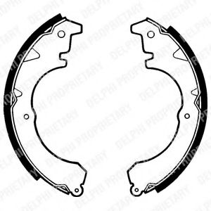 DELPHI LS1358 Тормозные колодоки 