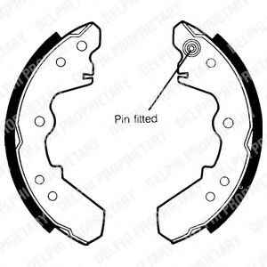 DELPHI LS1365 Тормозные колодоки 