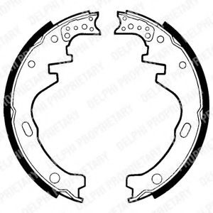 DELPHI LS1366 Тормозные колодоки 