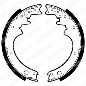 DELPHI LS1367 Тормозные колодоки 