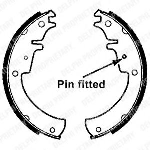 DELPHI LS1380 Тормозные колодоки 