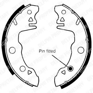 DELPHI LS1391 Тормозные колодоки 