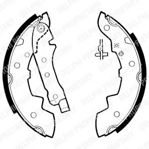 DELPHI LS1393 Тормозные колодоки 