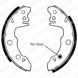 DELPHI LS1394 Тормозные колодоки 