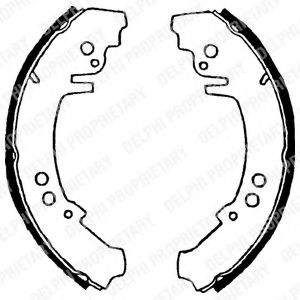 DELPHI LS1400 Тормозные колодоки 