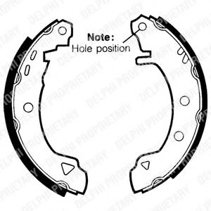 DELPHI LS1402 Тормозные колодоки 