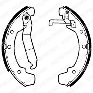 DELPHI LS1403 Тормозные колодоки 