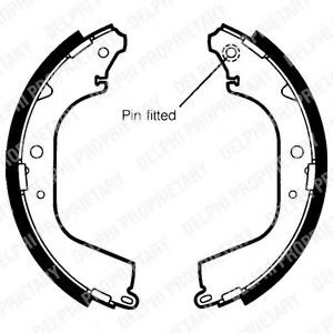 DELPHI LS1406 Тормозные колодоки 