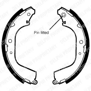 DELPHI LS1408 Тормозные колодоки 