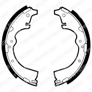 DELPHI LS1409 Тормозные колодоки 