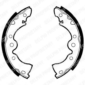 DELPHI LS1410 Тормозные колодоки 