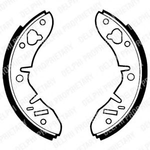 DELPHI LS1415 Тормозные колодоки 