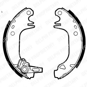 DELPHI LS1423 Тормозные колодоки для PEUGEOT 205 II (Пежо 205 2) DELPHI LS1423 Тормозные колодоки для PEUGEOT 205 II (Пежо 205 2)