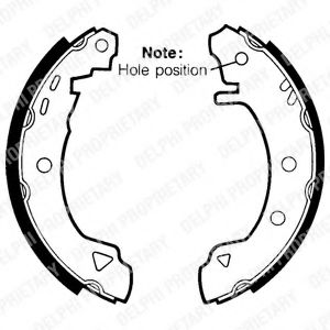 DELPHI LS1434 Тормозные колодоки 