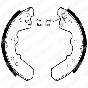 DELPHI LS1440 Тормозные колодоки 