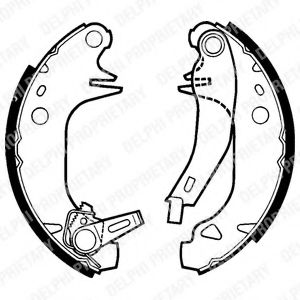 DELPHI LS1441 Тормозные колодоки 