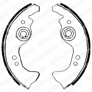 DELPHI LS1453 Тормозные колодоки 