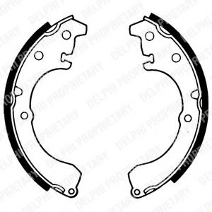 DELPHI LS1457 Тормозные колодоки 