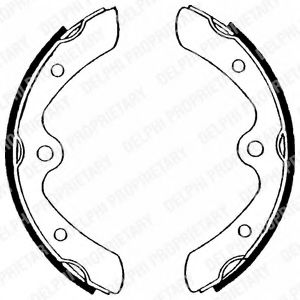 DELPHI LS1459 Тормозные колодоки 