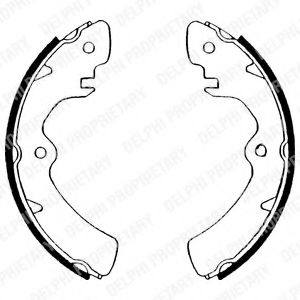 DELPHI LS1467 Тормозные колодоки 