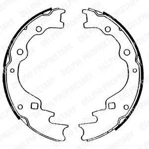 DELPHI LS1476 Тормозные колодоки для MAZDA E-SERIE (Мазда Э-сэриэ) DELPHI LS1476 Тормозные колодоки для MAZDA E-SERIE (Мазда Э-сэриэ)