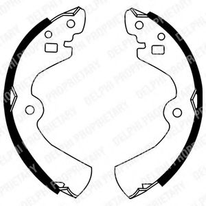 DELPHI LS1494 Тормозные колодоки для NISSAN (Ниссан) DELPHI LS1494 Тормозные колодоки для NISSAN (Ниссан)