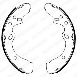 DELPHI LS1501 Тормозные колодоки для MAZDA (Мазда) DELPHI LS1501 Тормозные колодоки для MAZDA (Мазда)