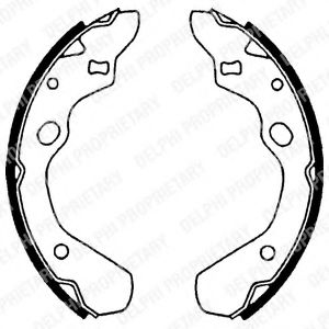 DELPHI LS1516 Тормозные колодоки для MAZDA PROTEGE IV (Мазда Протэгэ иv)