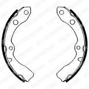DELPHI LS1569 Тормозные колодоки для DAIHATSU CHARADE I (Дайхатсу Чарадэ и) DELPHI LS1569 Тормозные колодоки для DAIHATSU CHARADE I (Дайхатсу Чарадэ и)