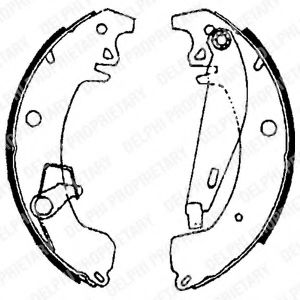 DELPHI LS1606 Тормозные колодоки 