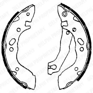 DELPHI LS1609 Тормозные колодоки 