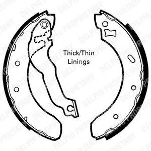 DELPHI LS1618 Тормозные колодоки 