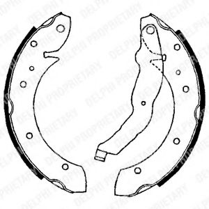 DELPHI LS1634 Тормозные колодоки 
