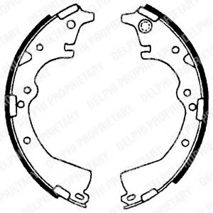 DELPHI LS1639 Тормозные колодоки 