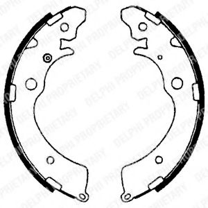 DELPHI LS1641 Тормозные колодоки 